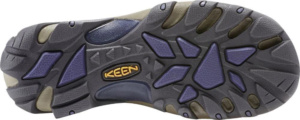 'Keen Outdoor' Women's Targhee II WP Mid Hiker - Goat / Crown Blue 5 'Keen Outdoor' Women's Targhee II WP Mid Hiker - Goat / Crown Blue - Image 3