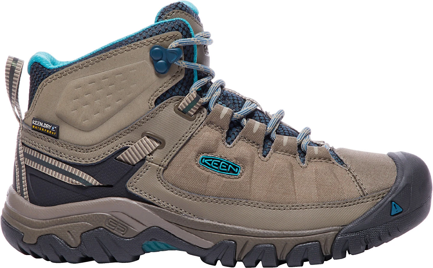 'Keen Outdoor' Women's Targhee EXP WP Mid Hiker - Brindle / Blue Coral 3 'Keen Outdoor' Women's Targhee EXP WP Mid Hiker - Brindle / Blue Coral