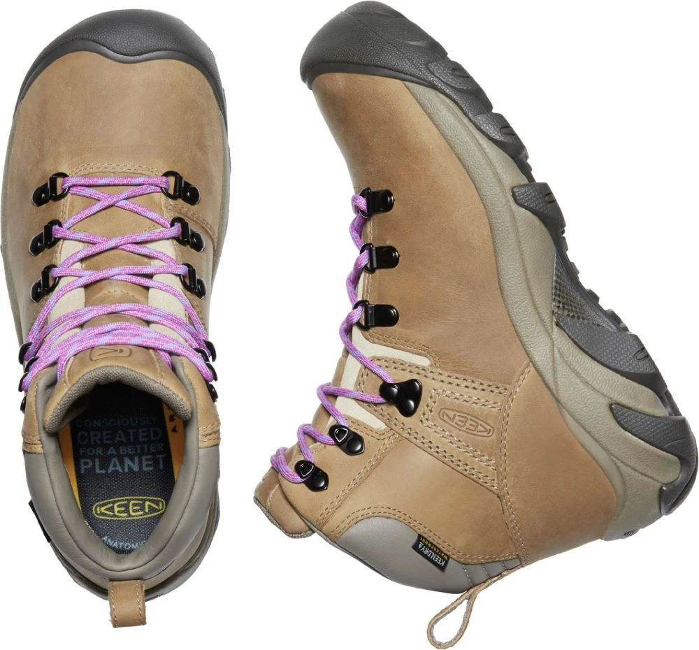 'Keen Outdoor' Women's Pyrenees WP Mid Hiker - Safari / English Lavender 4 'Keen Outdoor' Women's Pyrenees WP Mid Hiker - Safari / English Lavender - Image 2
