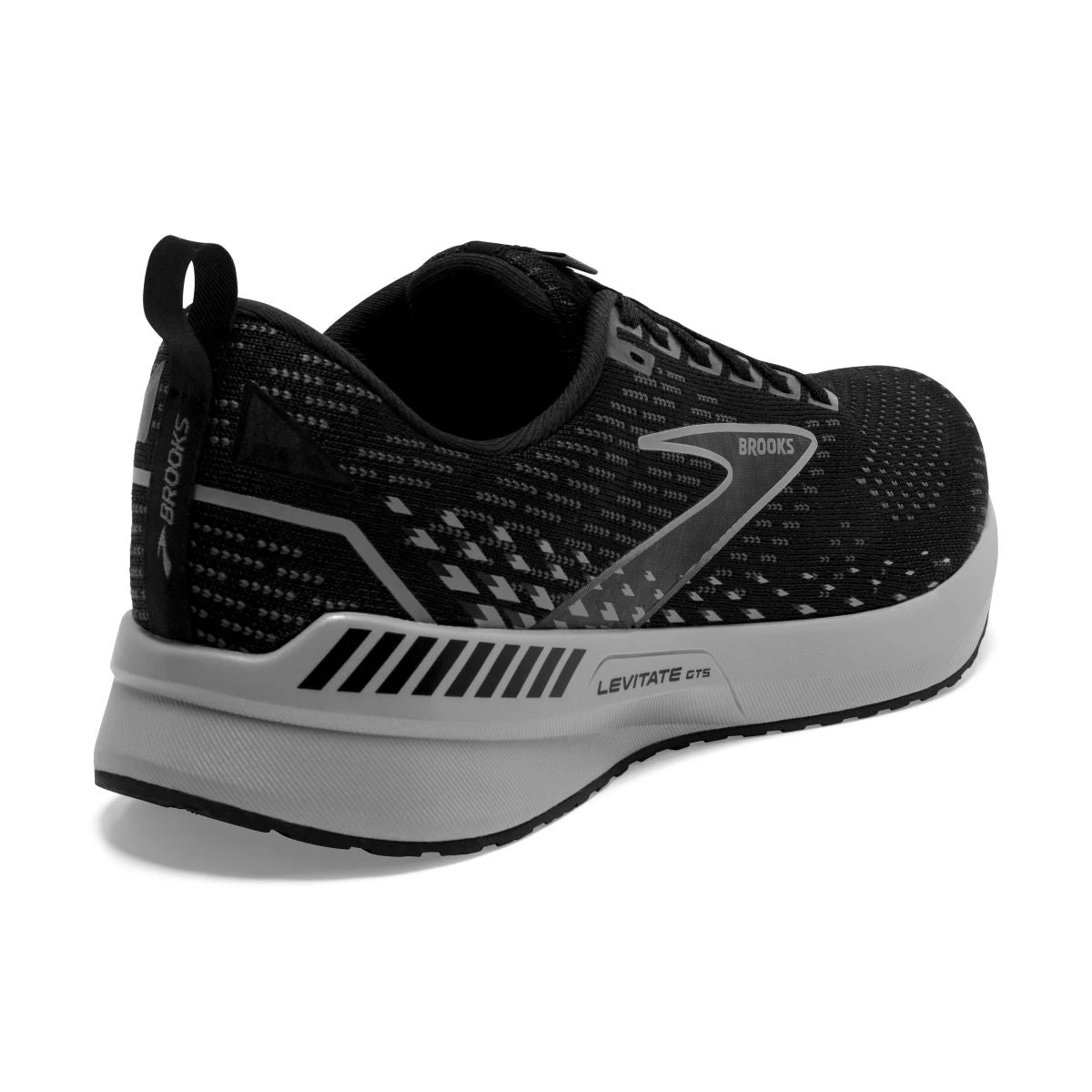 'Brooks' Men's Levitate GTS 5 - Black / Ebony / Grey 8 'Brooks' Men's Levitate GTS 5 - Black / Ebony / Grey - Image 6