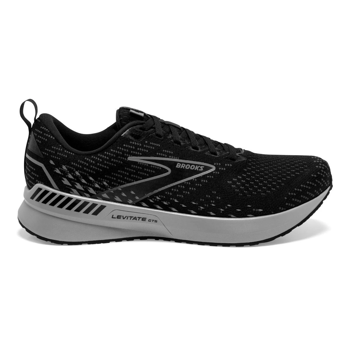 'Brooks' Men's Levitate GTS 5 - Black / Ebony / Grey 3 'Brooks' Men's Levitate GTS 5 - Black / Ebony / Grey