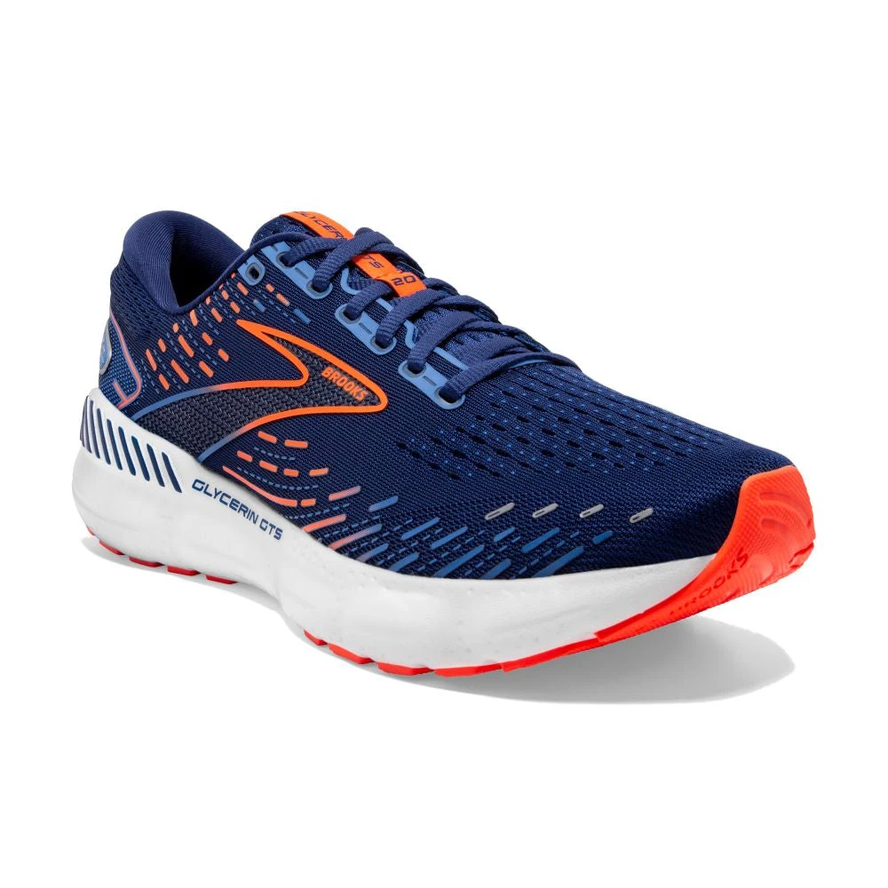 'Brooks' Men's Glycerin GTS 20 - Blue Depths / Palace Blue / Orange 7 'Brooks' Men's Glycerin GTS 20 - Blue Depths / Palace Blue / Orange - Image 5