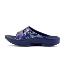 'OOFOS' Women's OOahh Slide Limited Edition - Navy / Silver / Silver Snake 13 'OOFOS' Women's OOahh Slide Limited Edition - Navy / Silver / Silver Snake -Shoes Specialty Store 1103NVYSILSNK shot4 1024x1024@2x