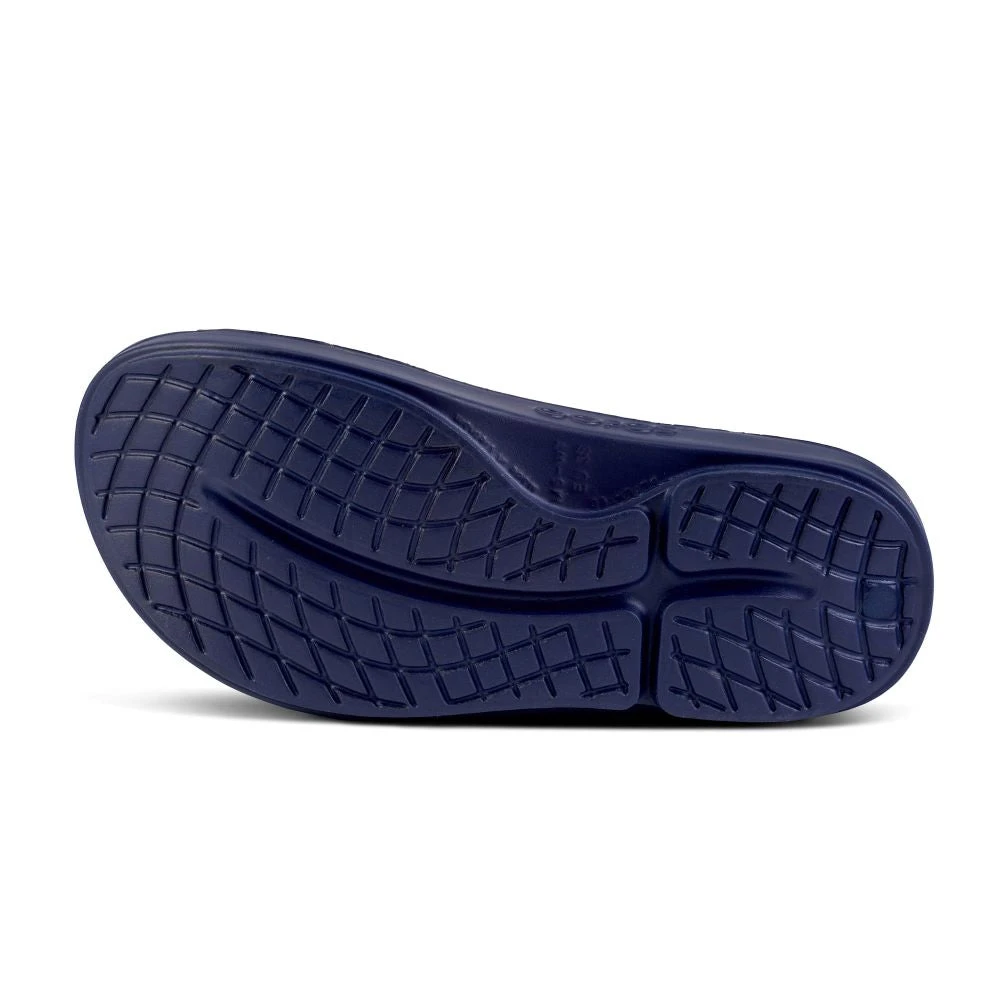'OOFOS' Women's OOahh Slide Limited Edition - Navy / Silver / Silver Snake 5 'OOFOS' Women's OOahh Slide Limited Edition - Navy / Silver / Silver Snake - Image 3
