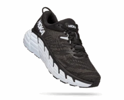 'HOKA' Men's Gaviota 4 - Black / White (Wide)