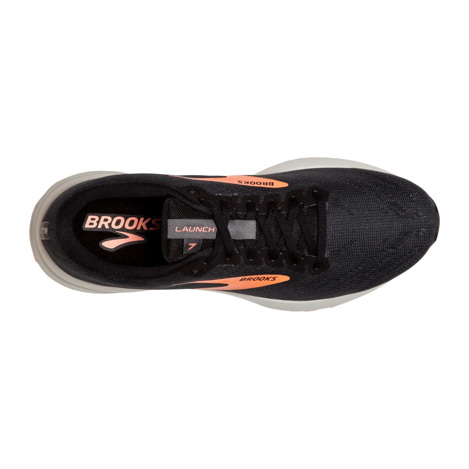 'Brooks' Women's Launch 7 - Black / Cantaloupe 7 'Brooks' Women's Launch 7 - Black / Cantaloupe - Image 5