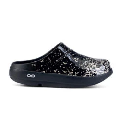 New Products 1 'OOFOS' Women's OOcloog Clog Limited Edition - Black / Champagne Pop