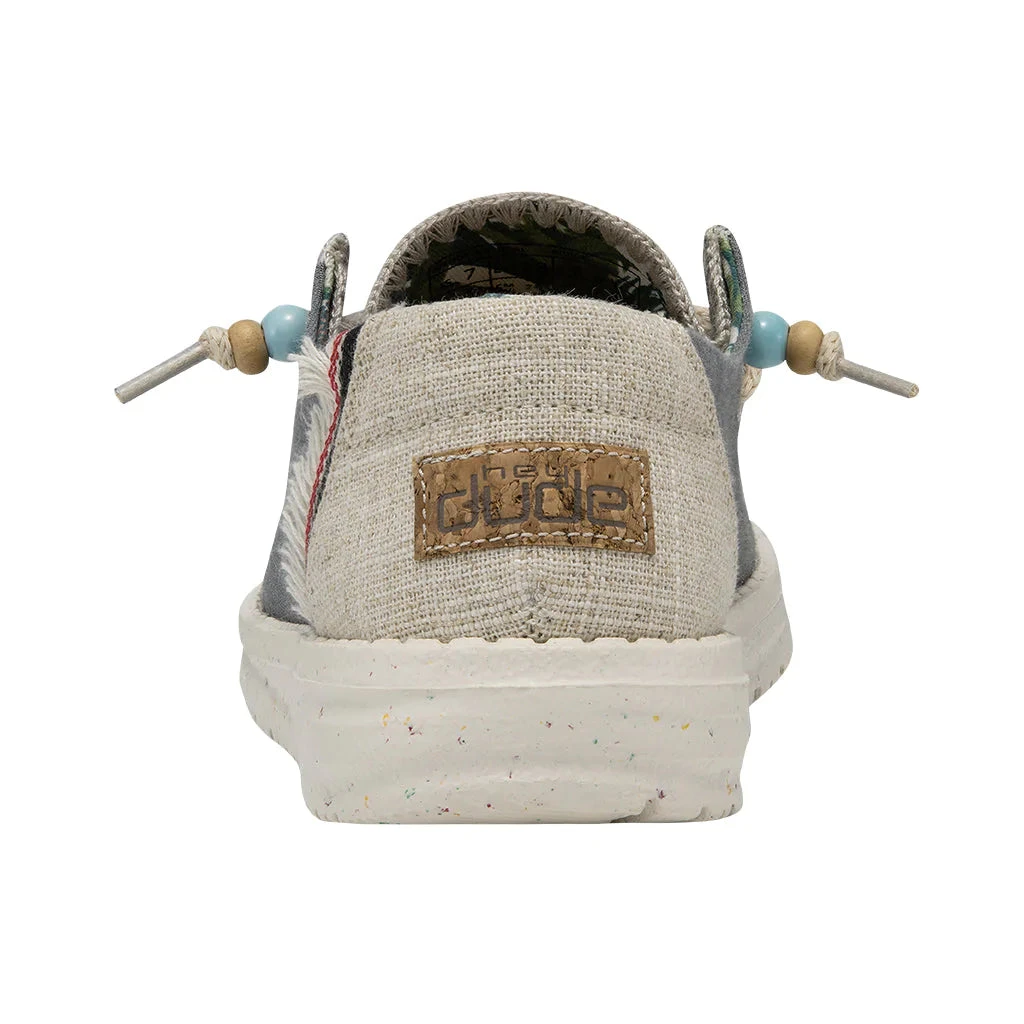 'Hey Dude' Women's Wendy Natural (Fringe) - Indigo 7 'Hey Dude' Women's Wendy Natural (Fringe) - Indigo - Image 5