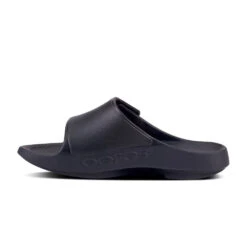 'OOFOS' Unisex OOahh Sport Flex Sandal - Black Matte -Shoes Specialty Store 1550BLKMATTE shot4 1024x1024@2x