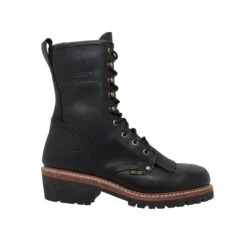 'Adtec' Men's 10" Fireman Logger WP - Black