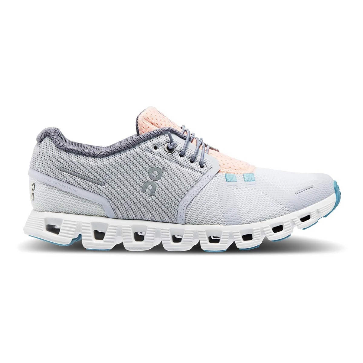 'On Running' Women's Cloud 5 Push - Glacier / Undyed White 3 'On Running' Women's Cloud 5 Push - Glacier / Undyed White