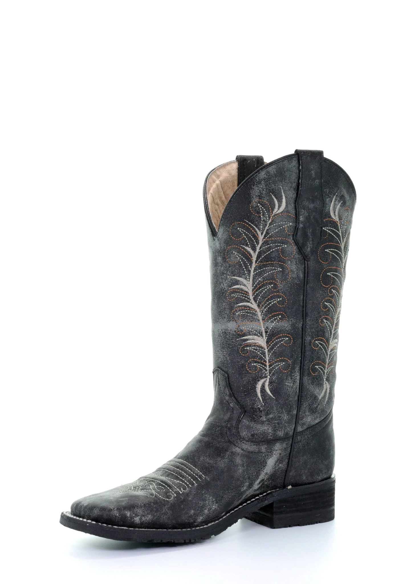 'Corral' Women's 12" Embroidered Western - Black / Sand 7 'Corral' Women's 12" Embroidered Western - Black / Sand - Image 6
