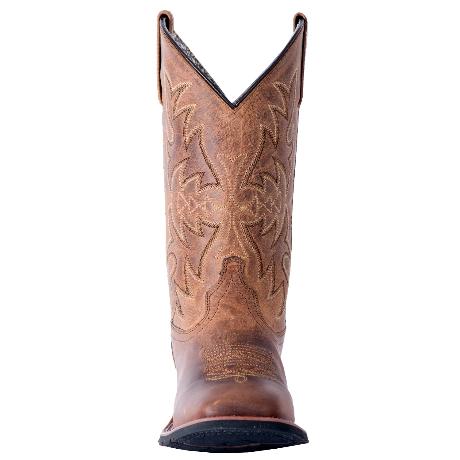 'Laredo' Women's 11" Anita Western Square Toe - Brown 6 'Laredo' Women's 11" Anita Western Square Toe - Brown - Image 4