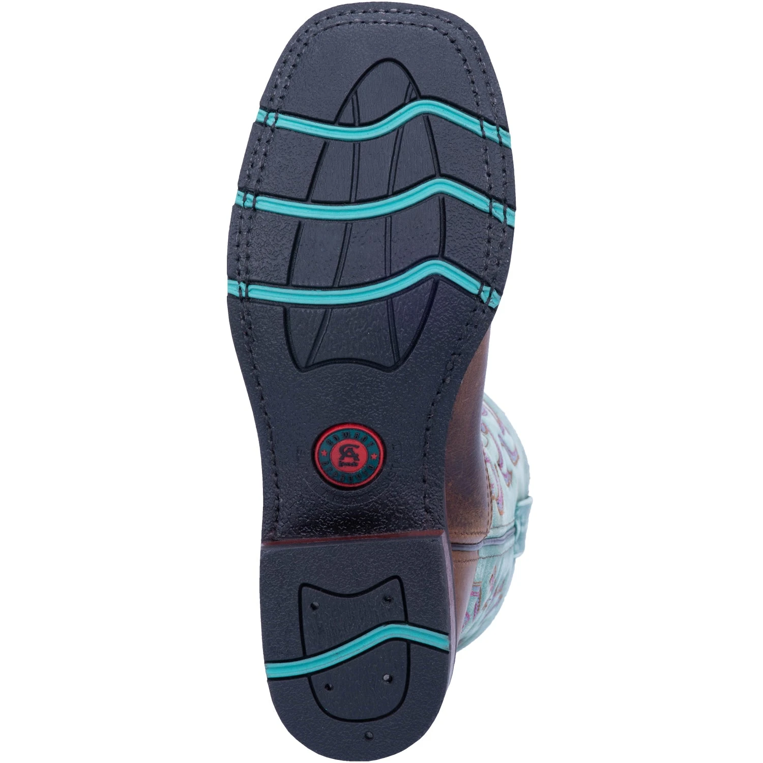 'Laredo' Women's 11" Anita Western Square Toe - Brown / Turquoise 5 'Laredo' Women's 11" Anita Western Square Toe - Brown / Turquoise - Image 3