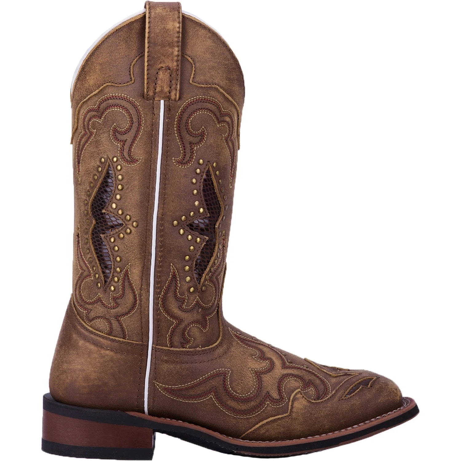 'Laredo' Women's 11" Spellbound Western Square Toe - Tan 3 'Laredo' Women's 11" Spellbound Western Square Toe - Tan