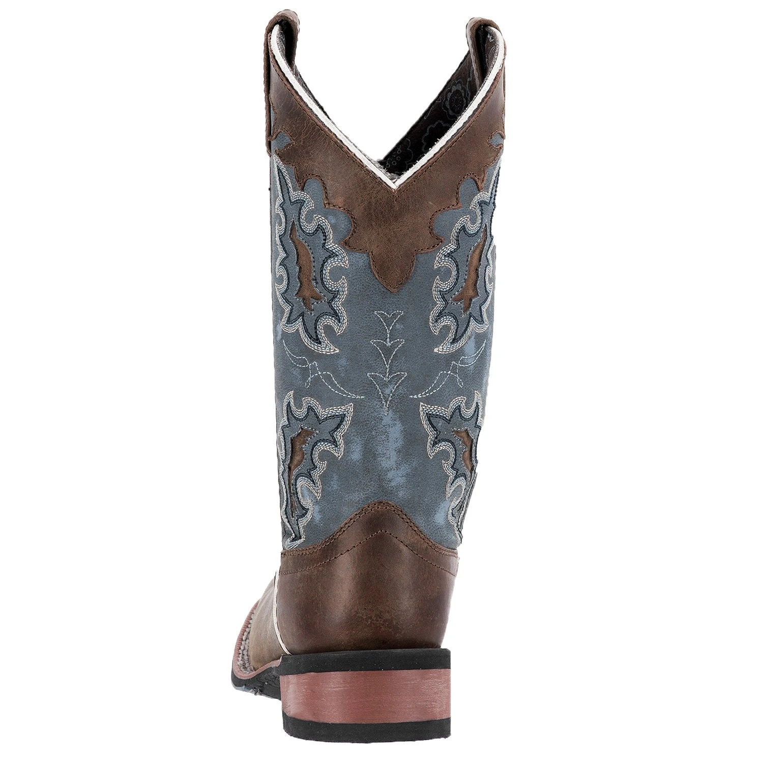 'Laredo' Women's 11" Isla Western Square Toe - Tan / Blue Denim 7 'Laredo' Women's 11" Isla Western Square Toe - Tan / Blue Denim - Image 5