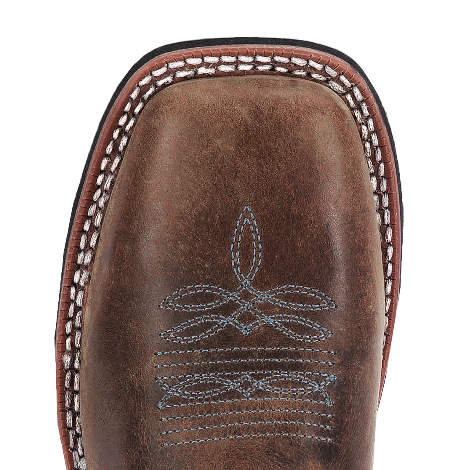 'Laredo' Women's 11" Isla Western Square Toe - Tan / Blue Denim 5 'Laredo' Women's 11" Isla Western Square Toe - Tan / Blue Denim - Image 3