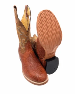 'Boulet' Men's 12" Western Round Toe - Utta Whisky / Grizzly Tan -Shoes Specialty Store 63275 1024x1024@2x