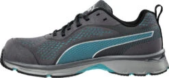 'Puma' Women's Fuse Knit Motion Protect EH Low Comp Toe - Grey / Turquoise -Shoes Specialty Store 643905 FUSE KNIT BLUE WNS LOW left 1024x1024@2x