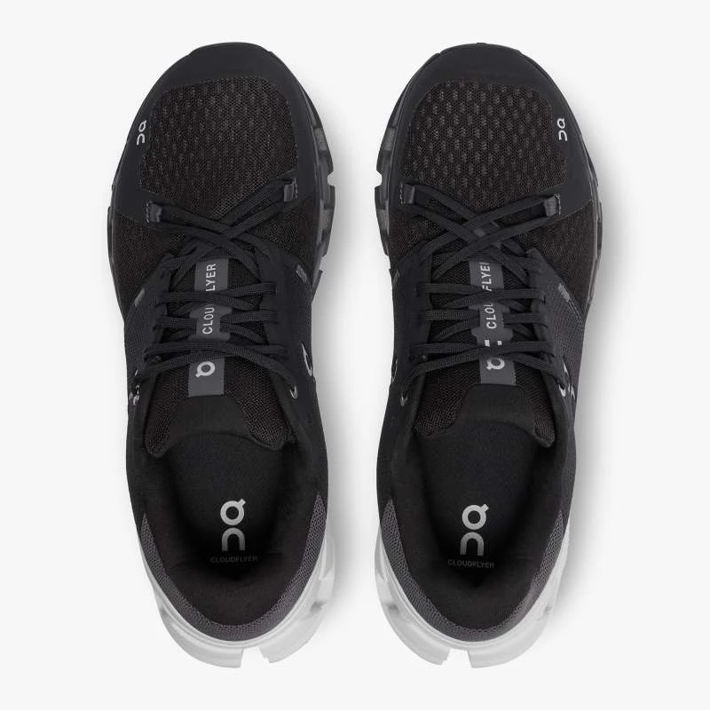 'On Running' Men's Cloudflyer 4 - Black / White 4 'On Running' Men's Cloudflyer 4 - Black / White - Image 2