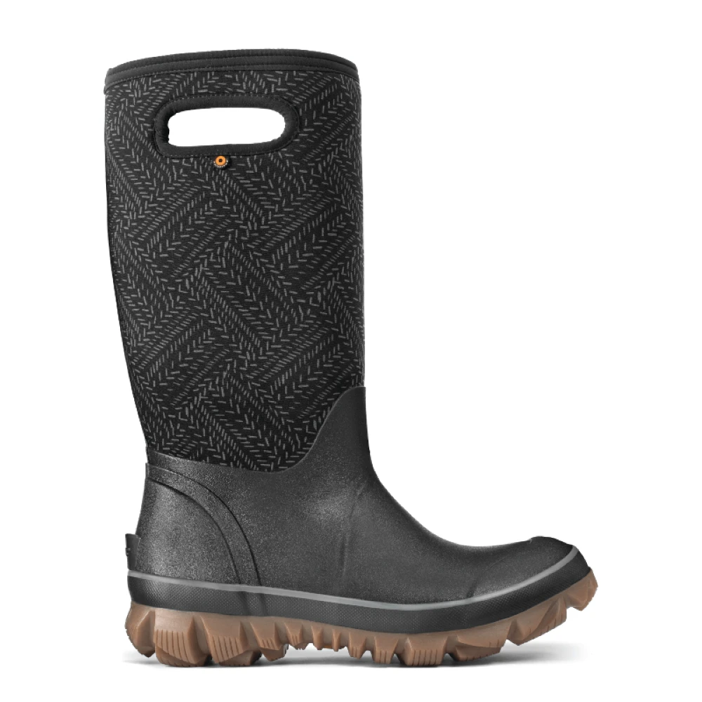 'Bogs' Women's 13" Whiteout Fleck Insulated WP Winter - Black Multi