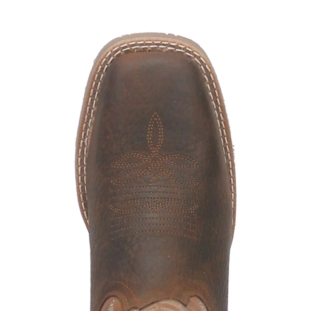 'Laredo' Men's 13" Odie Western Square Toe - Dark Brown 4 'Laredo' Men's 13" Odie Western Square Toe - Dark Brown - Image 2