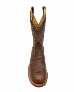 'Boulet' Men's 12" Roper Western Round Toe - Shoulder Noce Taurus / Organza Brown -Shoes Specialty Store 82093 1024x1024@2x