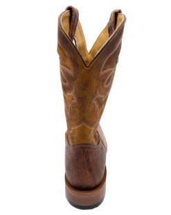 'Boulet' Men's 12" Saddle Vamp Western Square Toe - Shrunken Bomber / Ambergold -Shoes Specialty Store 93452 1024x1024@2x