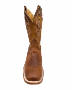 'Boulet' Men's 12" Saddle Vamp Western Square Toe - Shrunken Bomber / Ambergold -Shoes Specialty Store 93453 1024x1024@2x