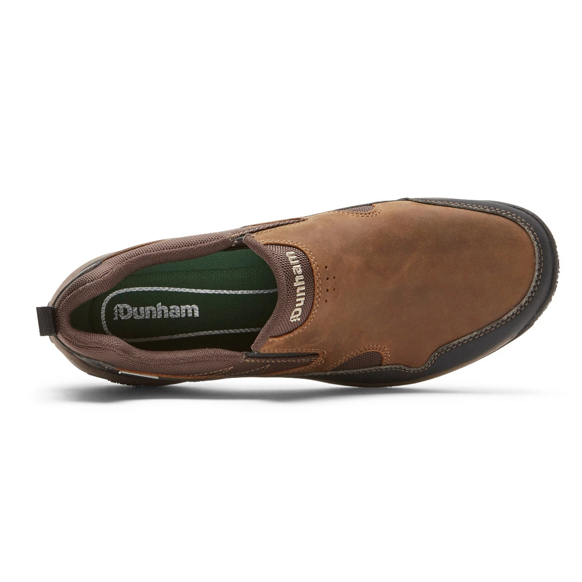 'Dunham' Men's Cloud Plus WP Slip On - Brown Leather 4 'Dunham' Men's Cloud Plus WP Slip On - Brown Leather - Image 2