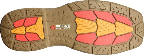 'Double H' Men's 11" Alridge Phantom Rider EH Western Square Toe - Brown 5 'Double H' Men's 11" Alridge Phantom Rider EH Western Square Toe - Brown - Image 3