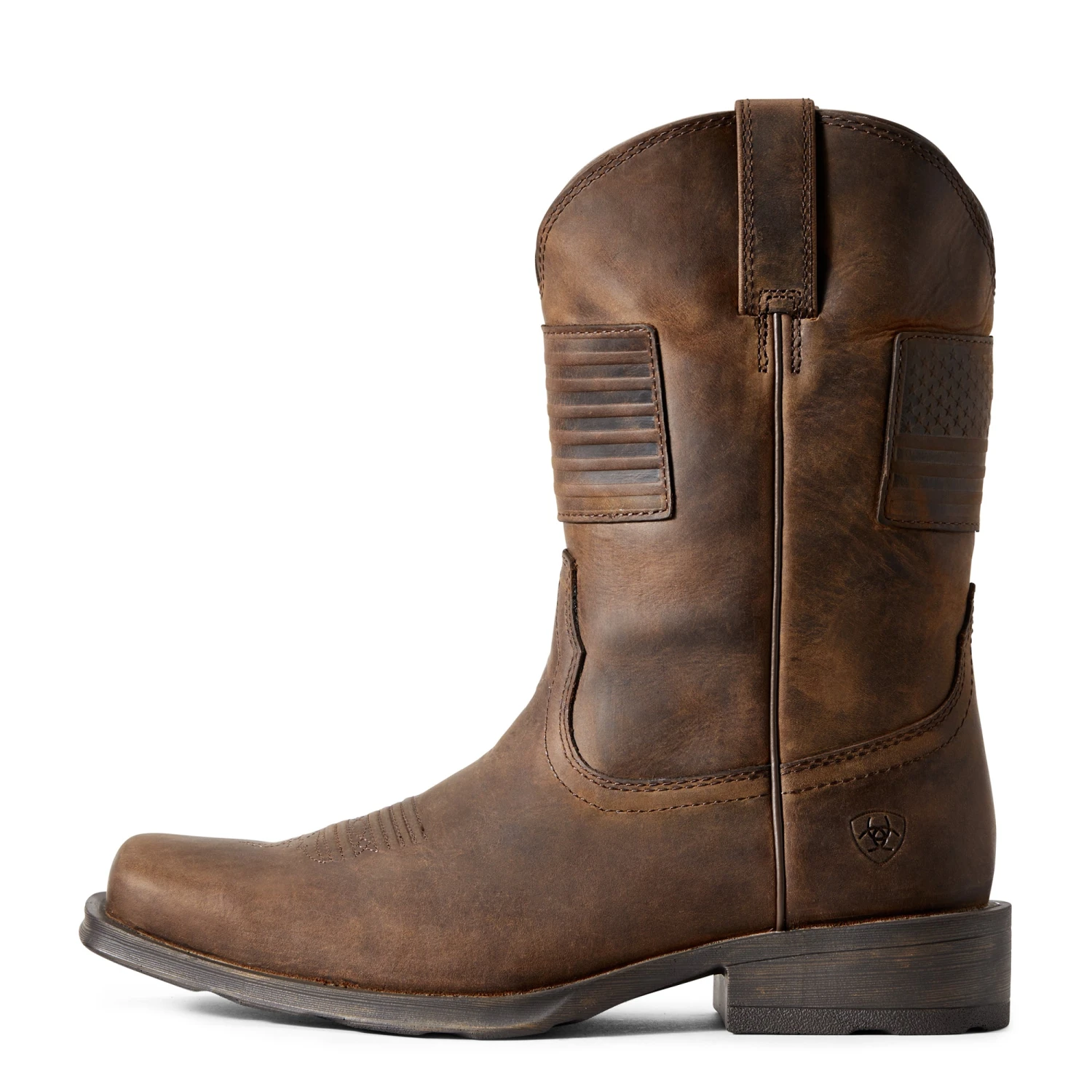 'Ariat' Men's 11" Rambler Patriot Square Toe - Brown 3 'Ariat' Men's 11" Rambler Patriot Square Toe - Brown