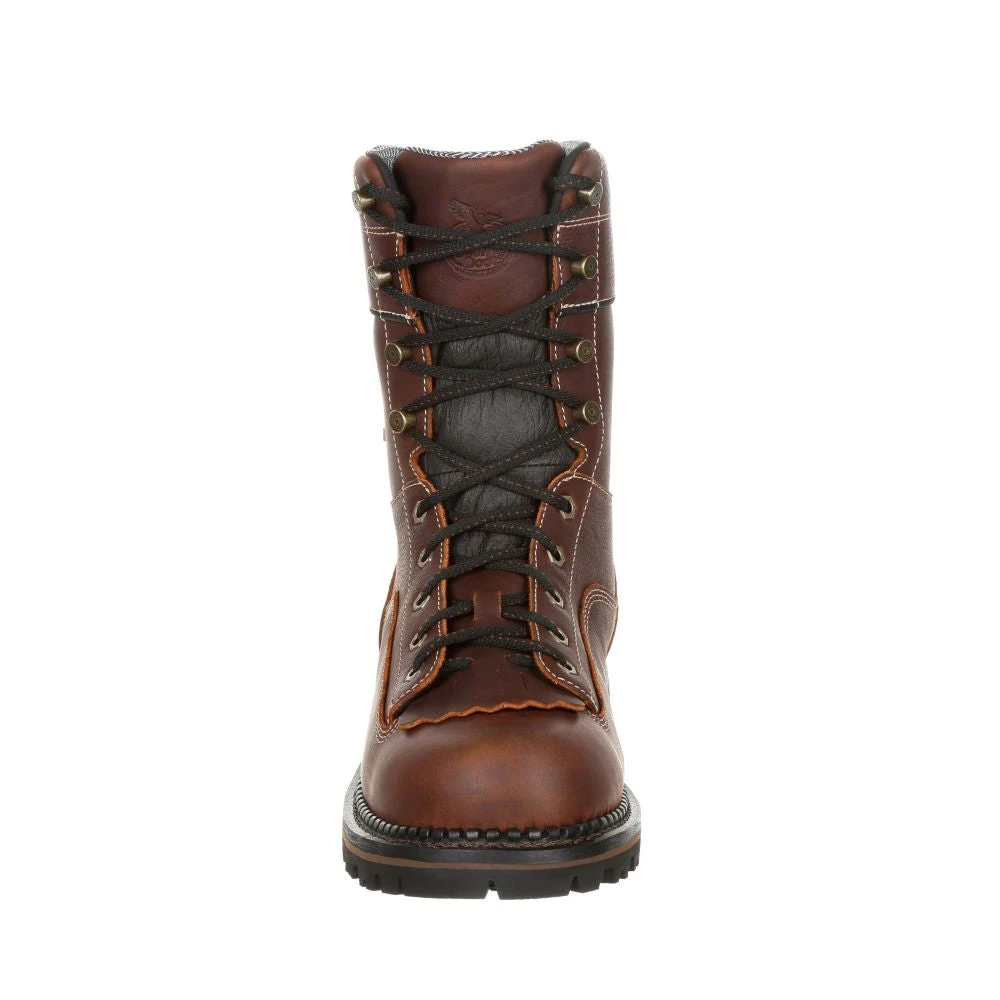 'Georgia Boot' Men's 8" AMP LT Logger EH WP Comp Toe - Brown 6 'Georgia Boot' Men's 8" AMP LT Logger EH WP Comp Toe - Brown - Image 4
