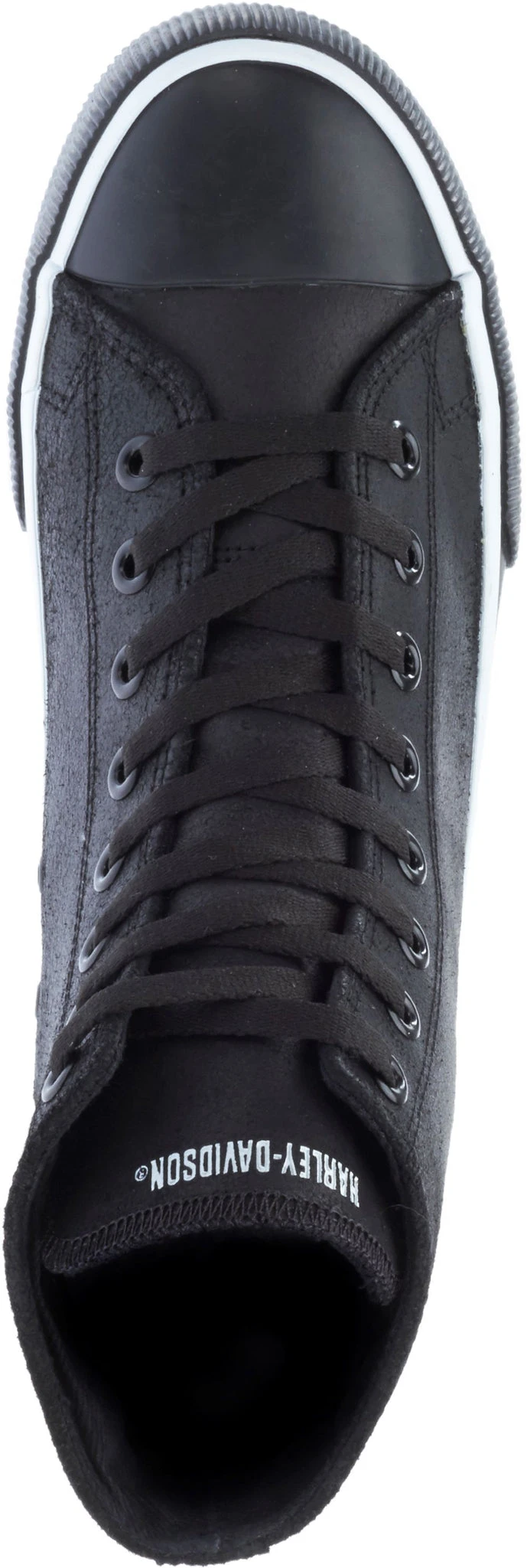 'Harley Davidson' Men's Baxter Hi-Top W/Skull - Black 4 'Harley Davidson' Men's Baxter Hi-Top W/Skull - Black - Image 2