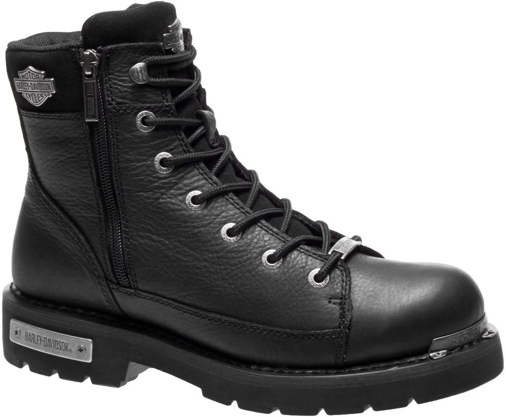 'Harley Davidson' Men's 5.75" Chipman Zip Boot - Black 3 'Harley Davidson' Men's 5.75" Chipman Zip Boot - Black