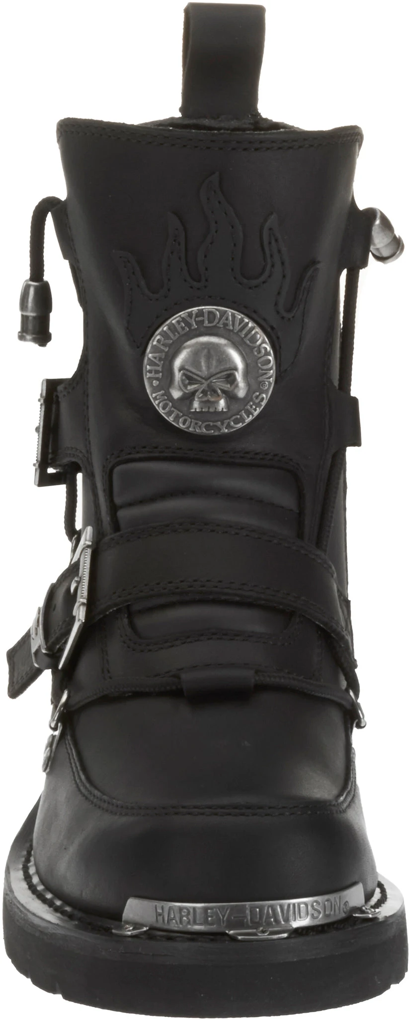 'Harley Davidson' Men's 6" Distortion Skull Zip Boot - Black 5 'Harley Davidson' Men's 6" Distortion Skull Zip Boot - Black - Image 3