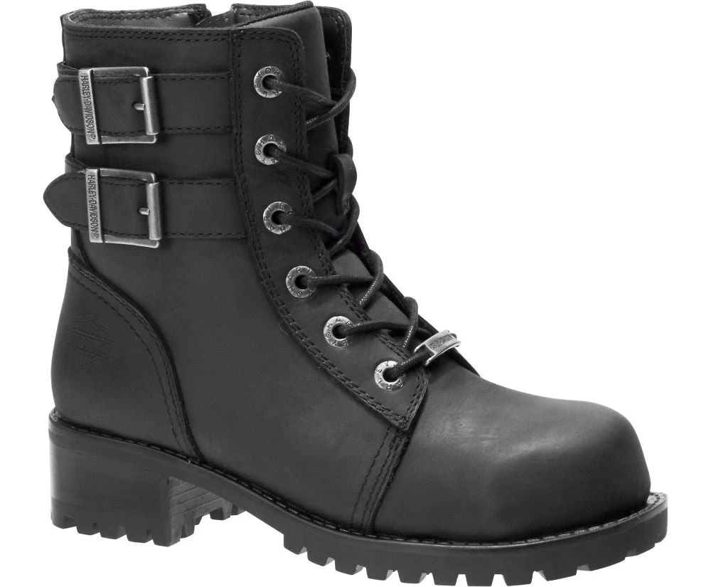 'Harley Davidson' Women's Archer Steel Toe Boot - Black 3 'Harley Davidson' Women's Archer Steel Toe Boot - Black