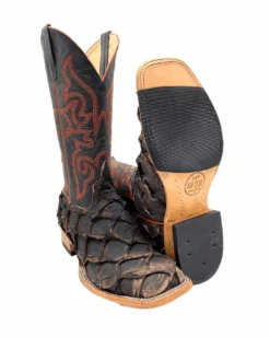 'Anderson Bean' Men's 13" HorsePower Top Hand Big Bass Square Toe - Pirarucu / Royal Blue Mad Dog 10 'Anderson Bean' Men's 13" HorsePower Top Hand Big Bass Square Toe - Pirarucu / Royal Blue Mad Dog -Shoes Specialty Store HP80066 1024x1024@2x