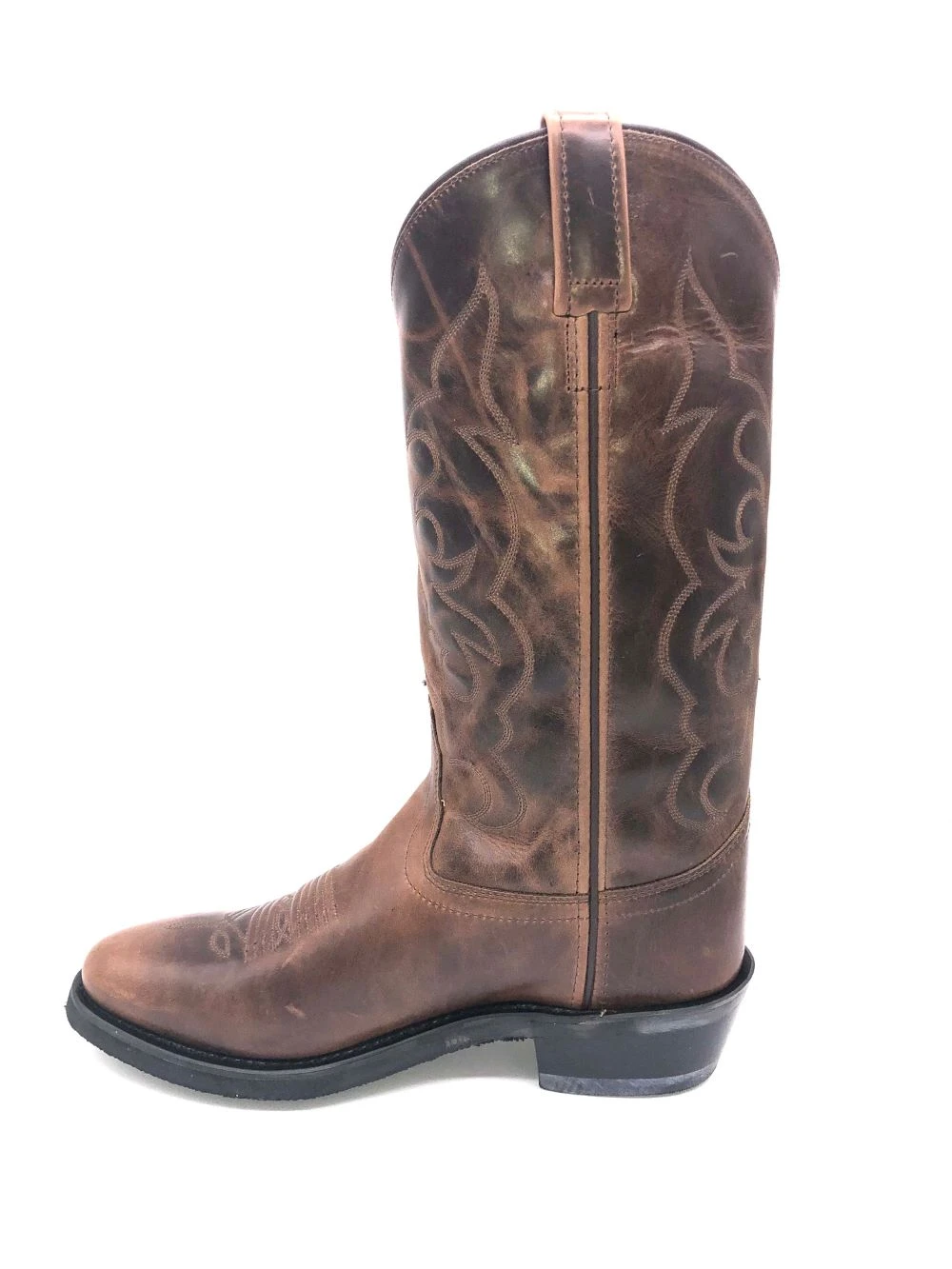 'Old West' Men's 13" Western Narrow Round Toe - Brown 7 'Old West' Men's 13" Western Narrow Round Toe - Brown - Image 5