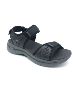 'Skechers' Men's GOwalk Arch Fit Sandal - Black / Charcoal -Shoes Specialty Store IMG 3456 1024x1024@2x