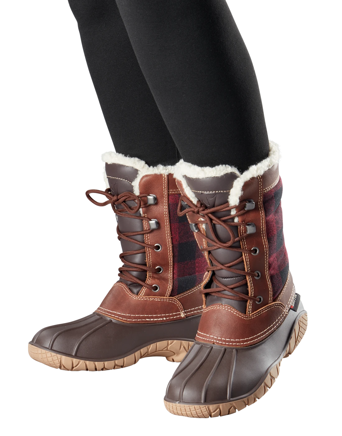 'Baffin' Women's Jasper Insulated WP Boot - Red / Black Plaid 8 'Baffin' Women's Jasper Insulated WP Boot - Red / Black Plaid - Image 6