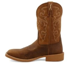 'Twisted X' Men's 11" Tech X™ Western Square Toe - Saddle / Rustic Orange -Shoes Specialty Store MXTR005.06 4800x4800 R 1024x1024@2x