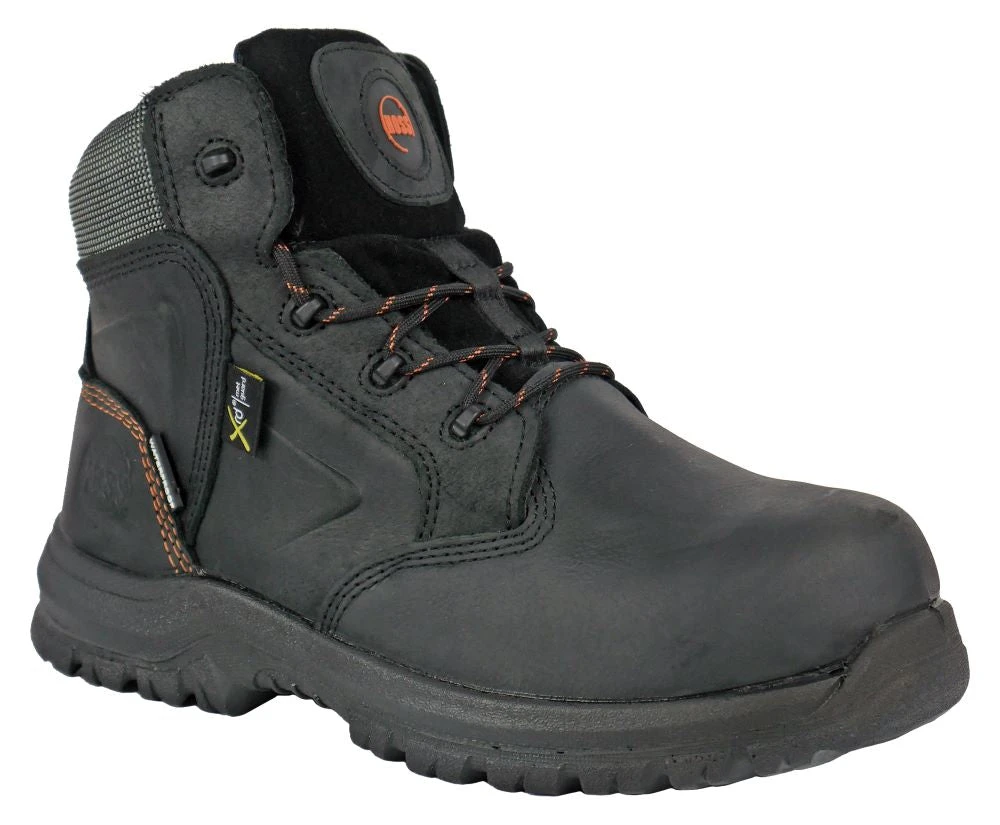 'Hoss Boots' Men's 6" Prowl Int. MetGuard EH WP Comp Toe - Black 6 'Hoss Boots' Men's 6" Prowl Int. MetGuard EH WP Comp Toe - Black - Image 4