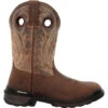 'Rocky' Men's 11" Ram's Horn EH Western Square Toe - Western Dark Brown 1 'Rocky' Men's 11" Ram's Horn EH Western Square Toe - Western Dark Brown -Shoes Specialty Store RKW0393 profile 1024x1024@2x