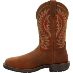 'Rocky' Men's 11" Rugged Trail EH WP Western Square Toe - Brown -Shoes Specialty Store Rocky Rugged Trail 11 waterproof western work boot RKW0370 4 1024x1024@2x