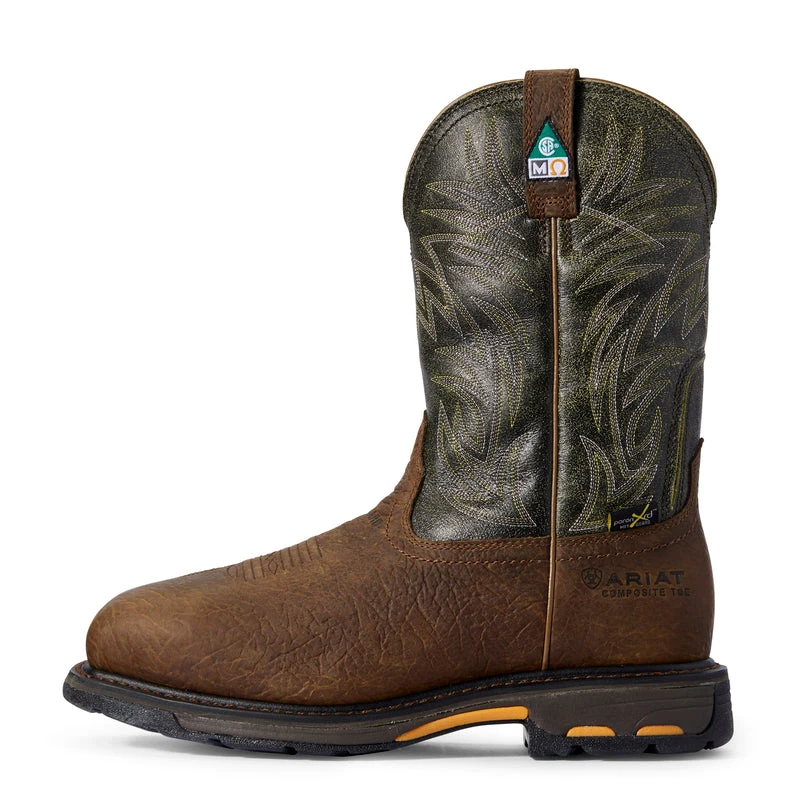 'Ariat' Men's 11" WorkHog MetGuard EH Comp Toe - Ridge Brown 3 'Ariat' Men's 11" WorkHog MetGuard EH Comp Toe - Ridge Brown