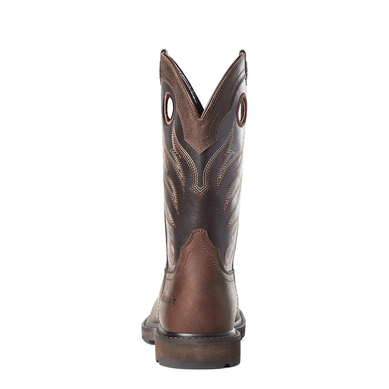 'Ariat' Men's 11" Groundwork Western EH Soft Toe - Brown 6 'Ariat' Men's 11" Groundwork Western EH Soft Toe - Brown - Image 4