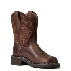 'Ariat' Women's 8" Fatbaby Heritage Tess Western Round Toe - Forest Brown / Jamocha 12 'Ariat' Women's 8" Fatbaby Heritage Tess Western Round Toe - Forest Brown / Jamocha -Shoes Specialty Store S22 WMS WEST 10040264 medial 1024x1024@2x