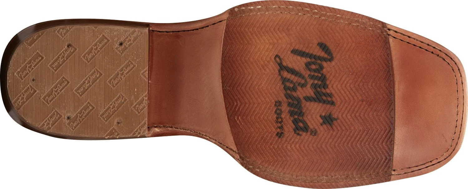 'Tony Lama' Men's 15" Fairview Buckaroo Western Square Toe - Brown / Moss Green 5 'Tony Lama' Men's 15" Fairview Buckaroo Western Square Toe - Brown / Moss Green - Image 3