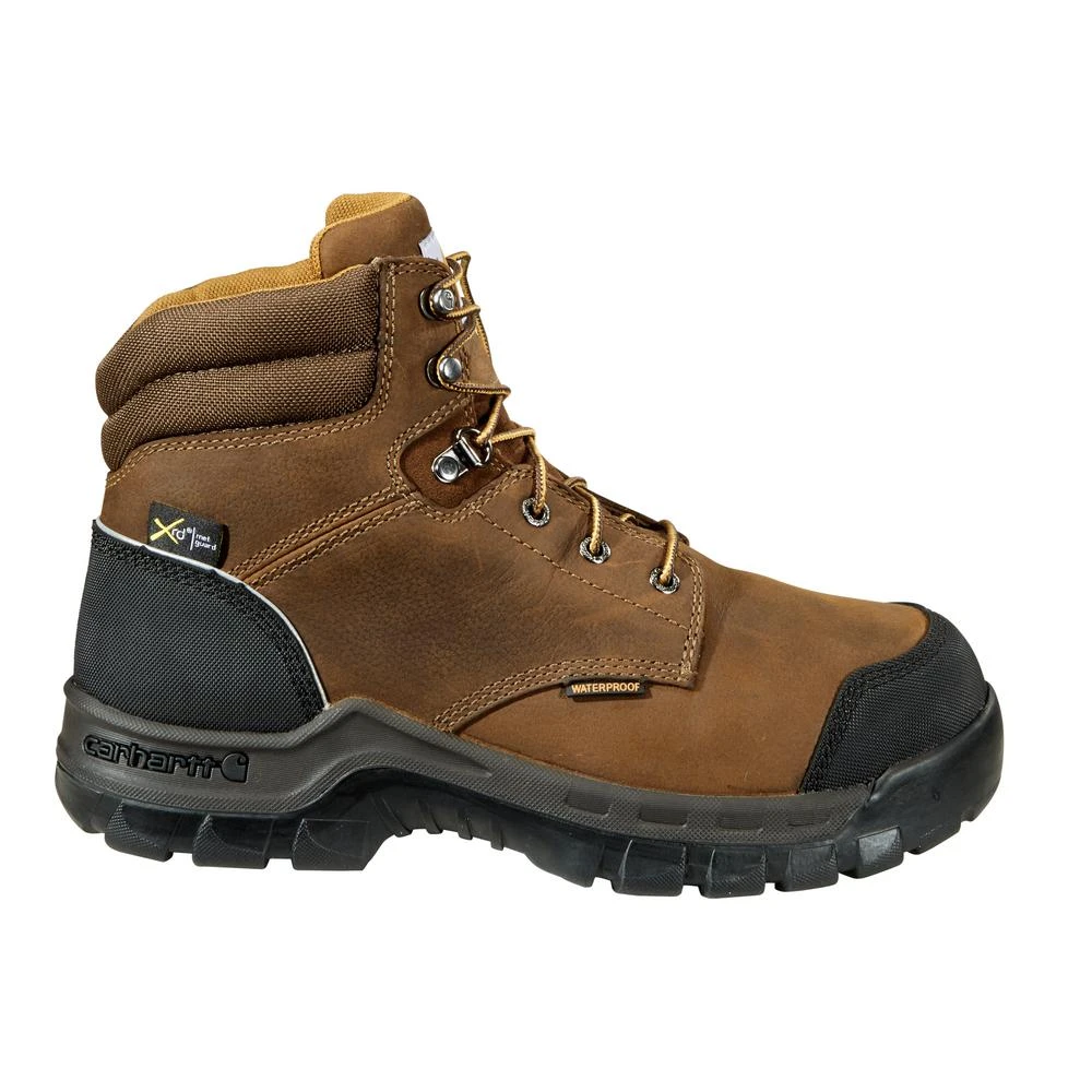 'Carhartt' Men's 6" EH Int Met Guard WP Comp Toe - Brown / Black 3 'Carhartt' Men's 6" EH Int Met Guard WP Comp Toe - Brown / Black